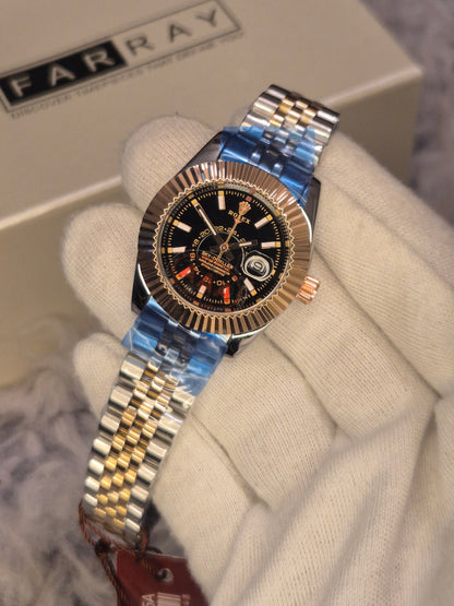 RLX Sky Dweller Women Watch (Black)