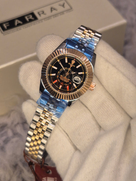 RLX Sky Dweller Women Watch (Black)