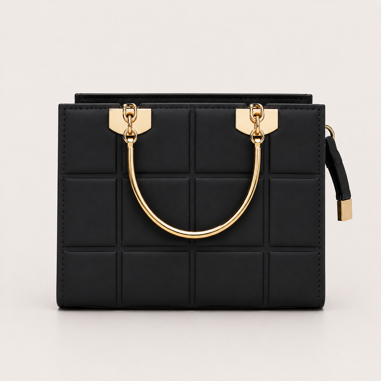 COACH - Grid Black Top Handle Bag