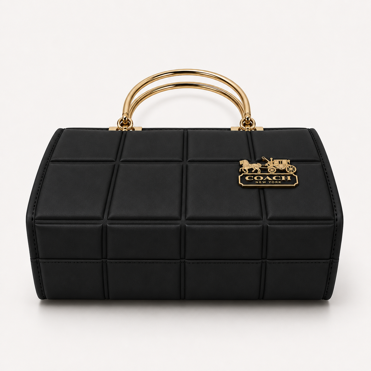 COACH - Grid Black Top Handle Bag