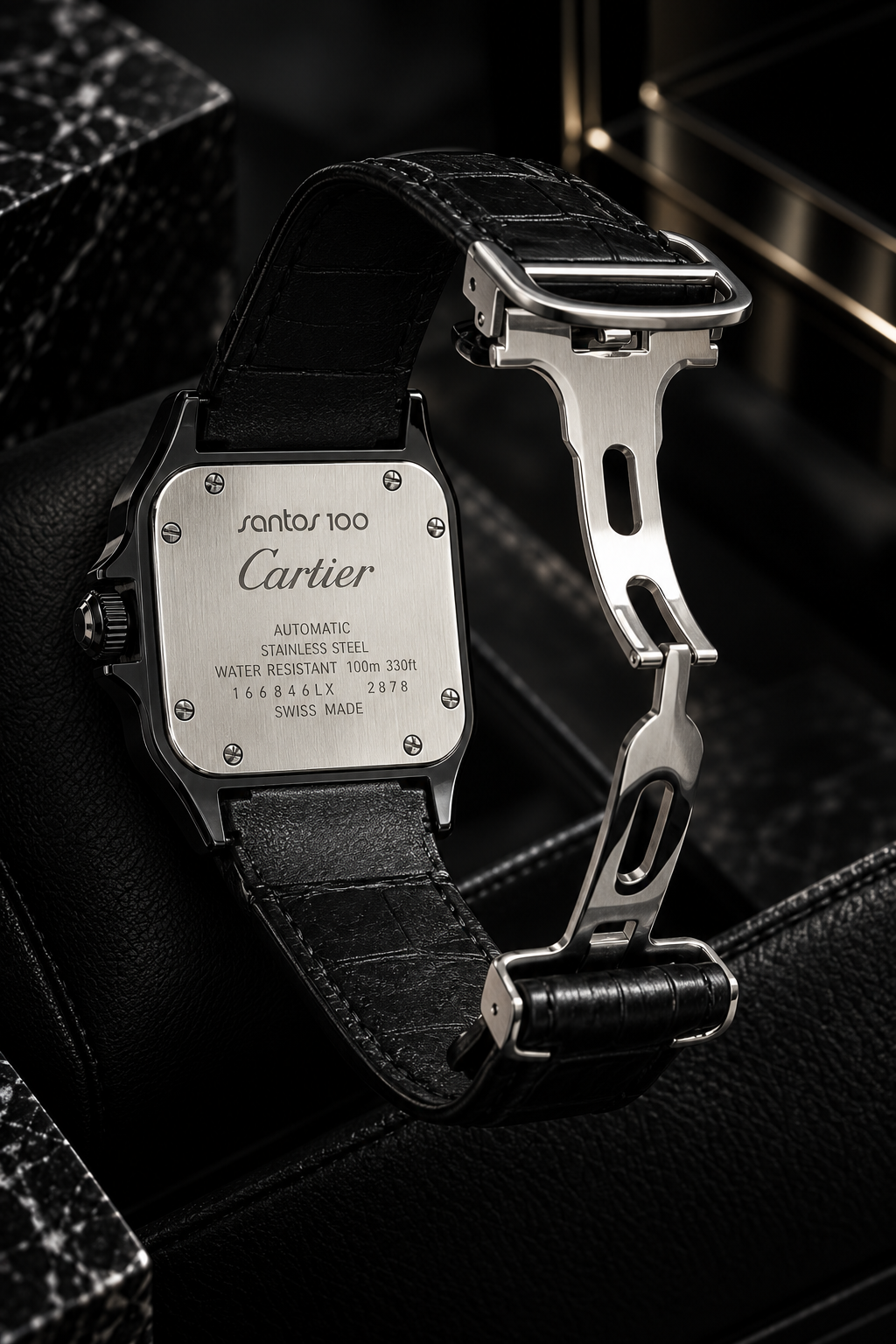 A+ CARTIER - SANTOS STRAP WATCH