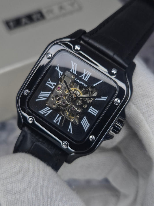 MARTYN LINE - Automatic Skeleton Leather Watch