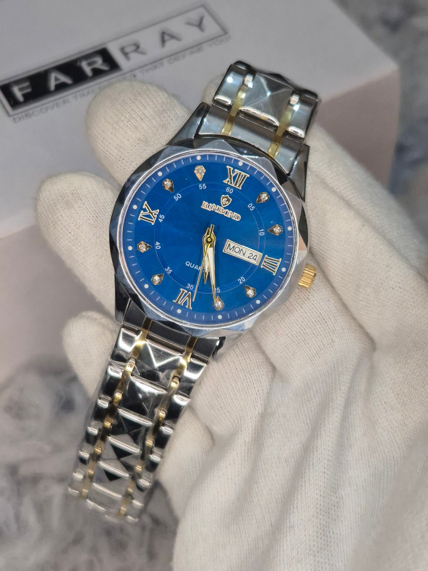 Binbond Diamond Chain Watch