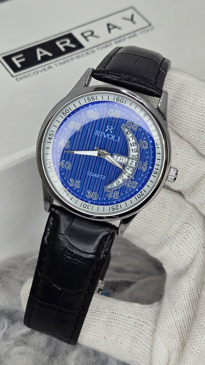 Rivoli Day-Date Strap Watch