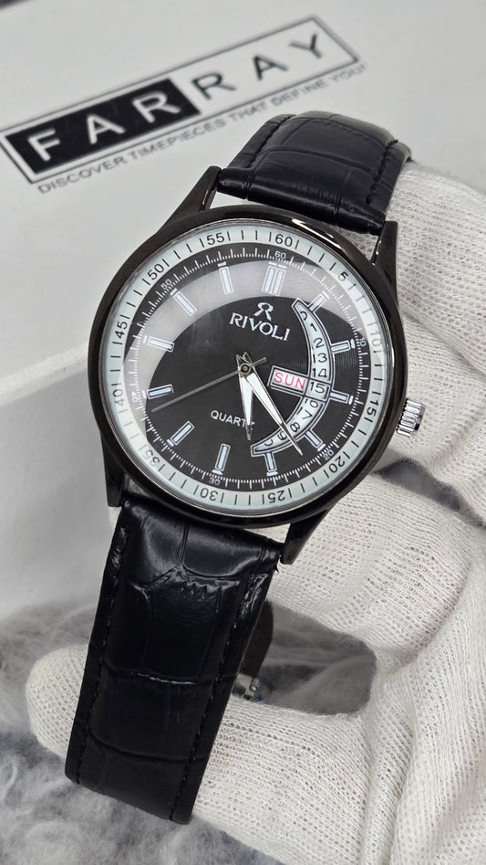 Rivoli Day-Date Strap Watch