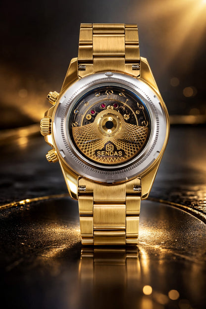 SENDAS - Chronograph Date Chain Watch