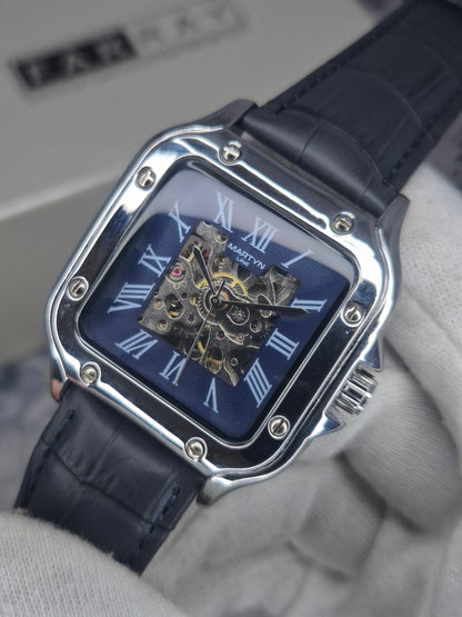 MARTYN LINE - Automatic Skeleton Leather Watch