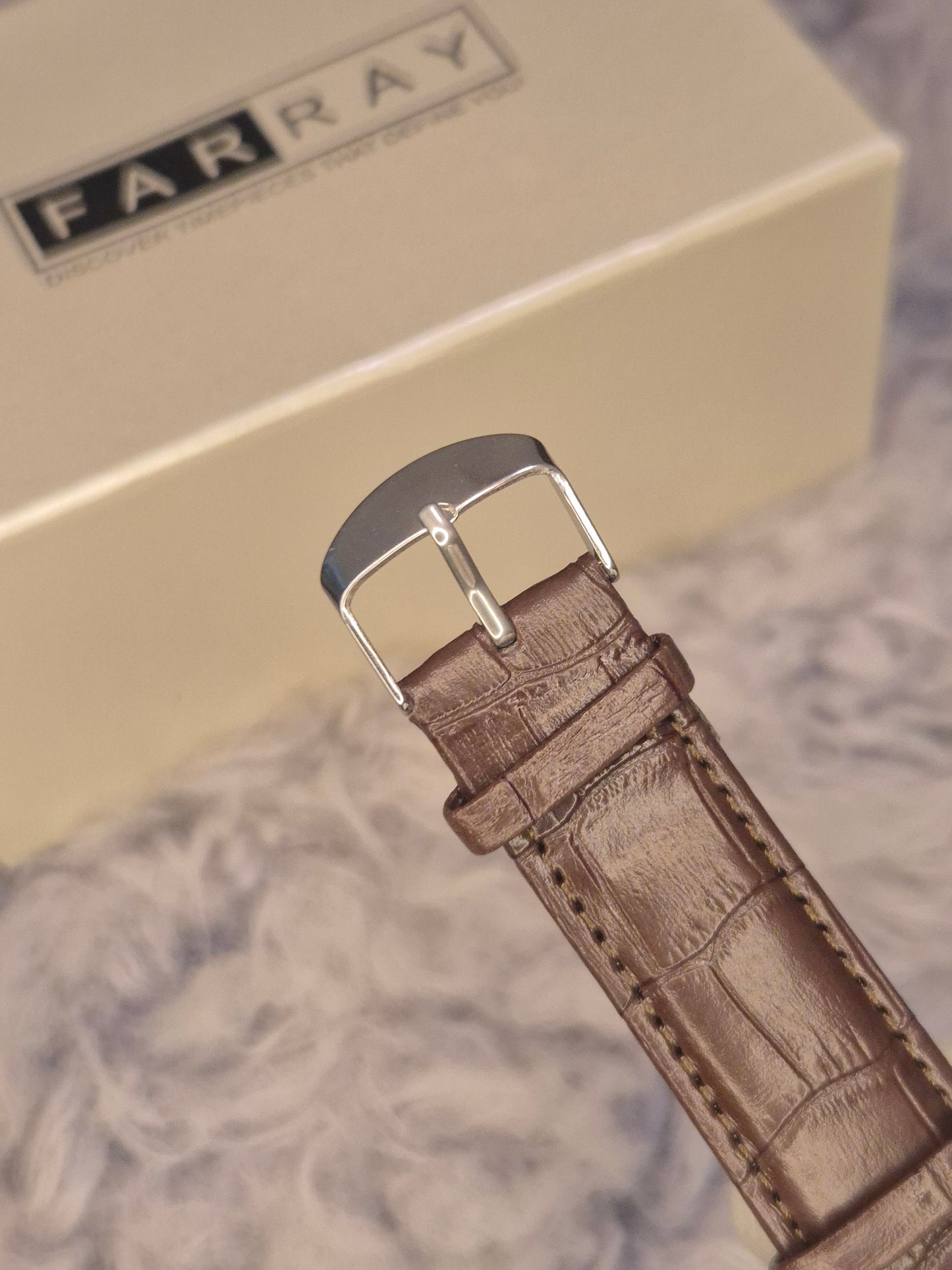 Vintage Tank Leather Strap Watch