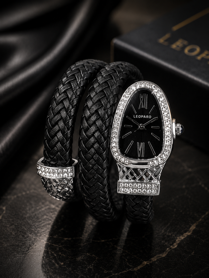 LEOPARD - SERPENTI LEATHER WATCH