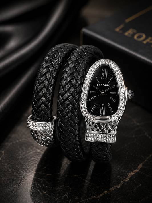 LEOPARD - SERPENTI LEATHER WATCH