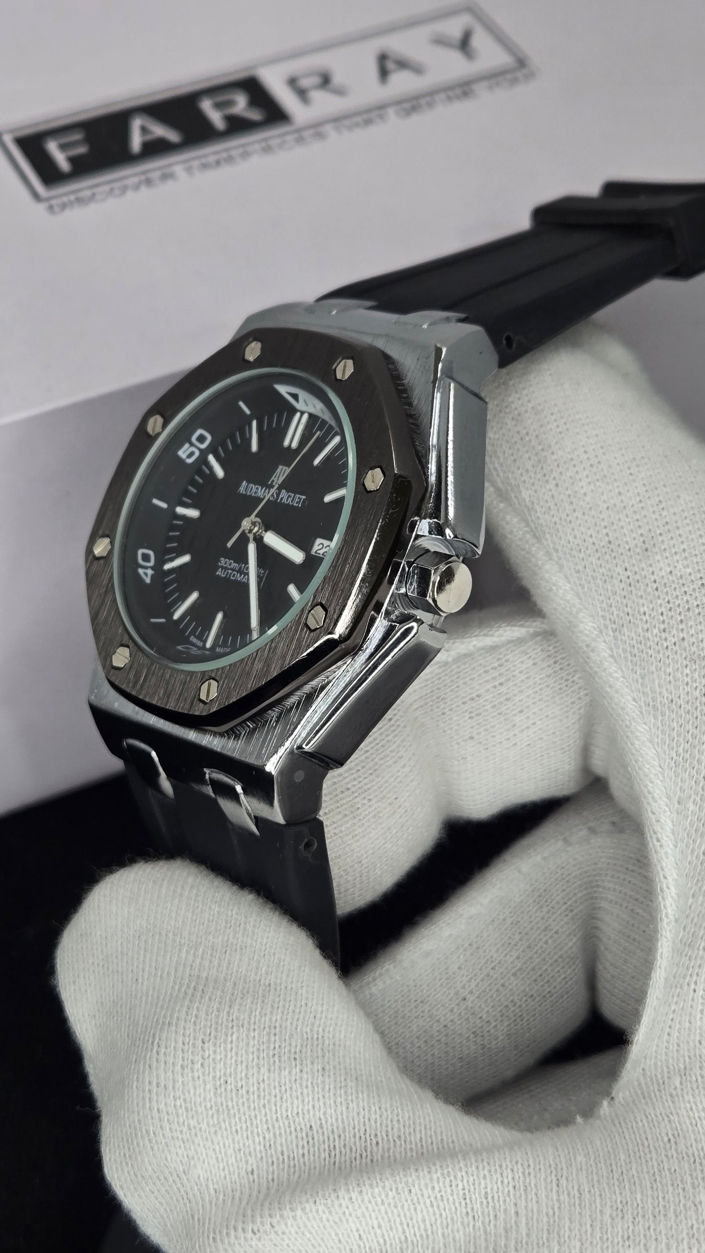 AP Metallic Case Strap Watch