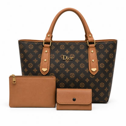 DIOR - 3-in-1 Brown Tote Bag