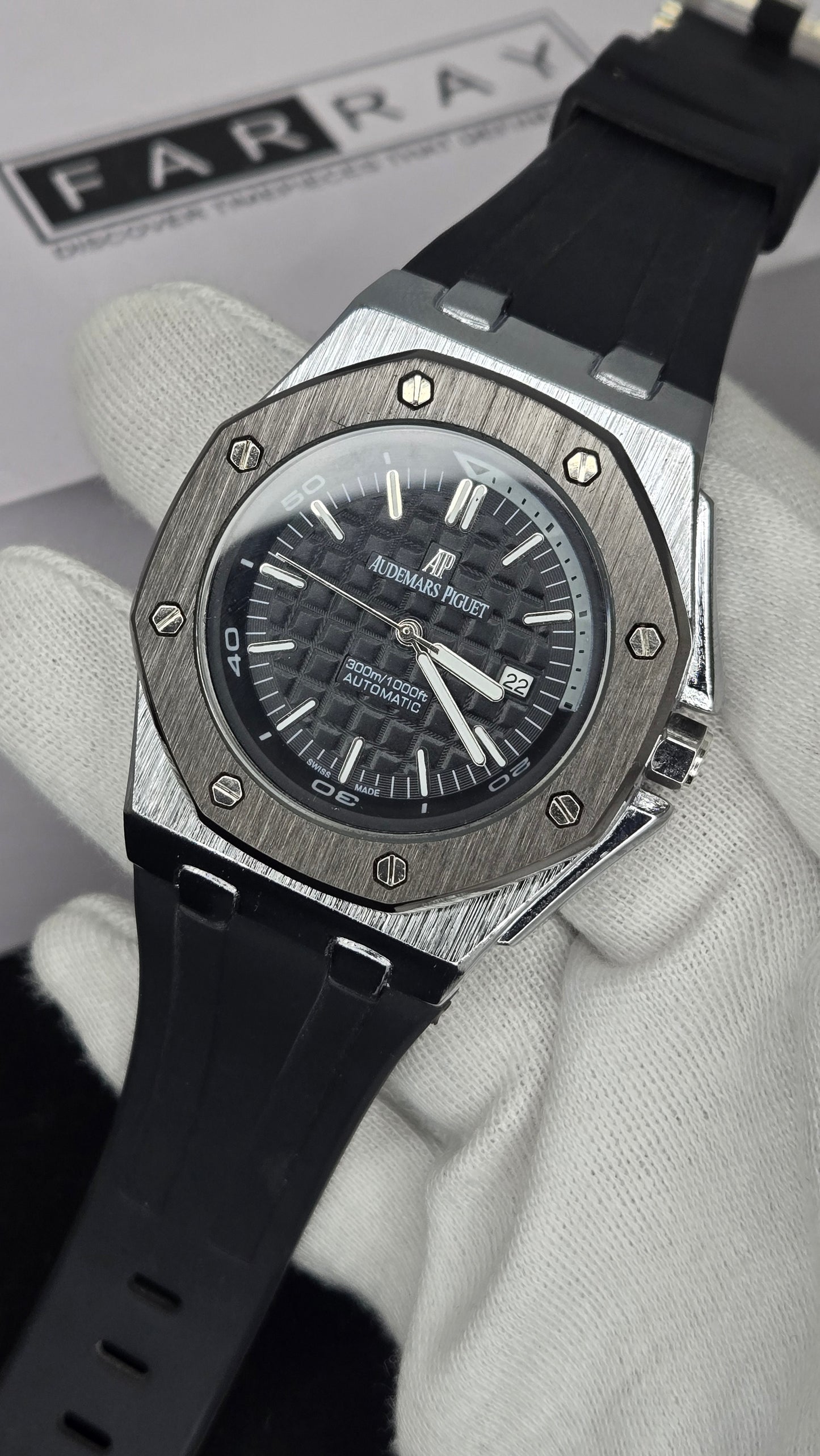 AP Metallic Case Strap Watch