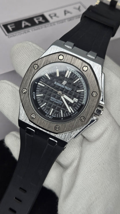 AP Metallic Case Strap Watch