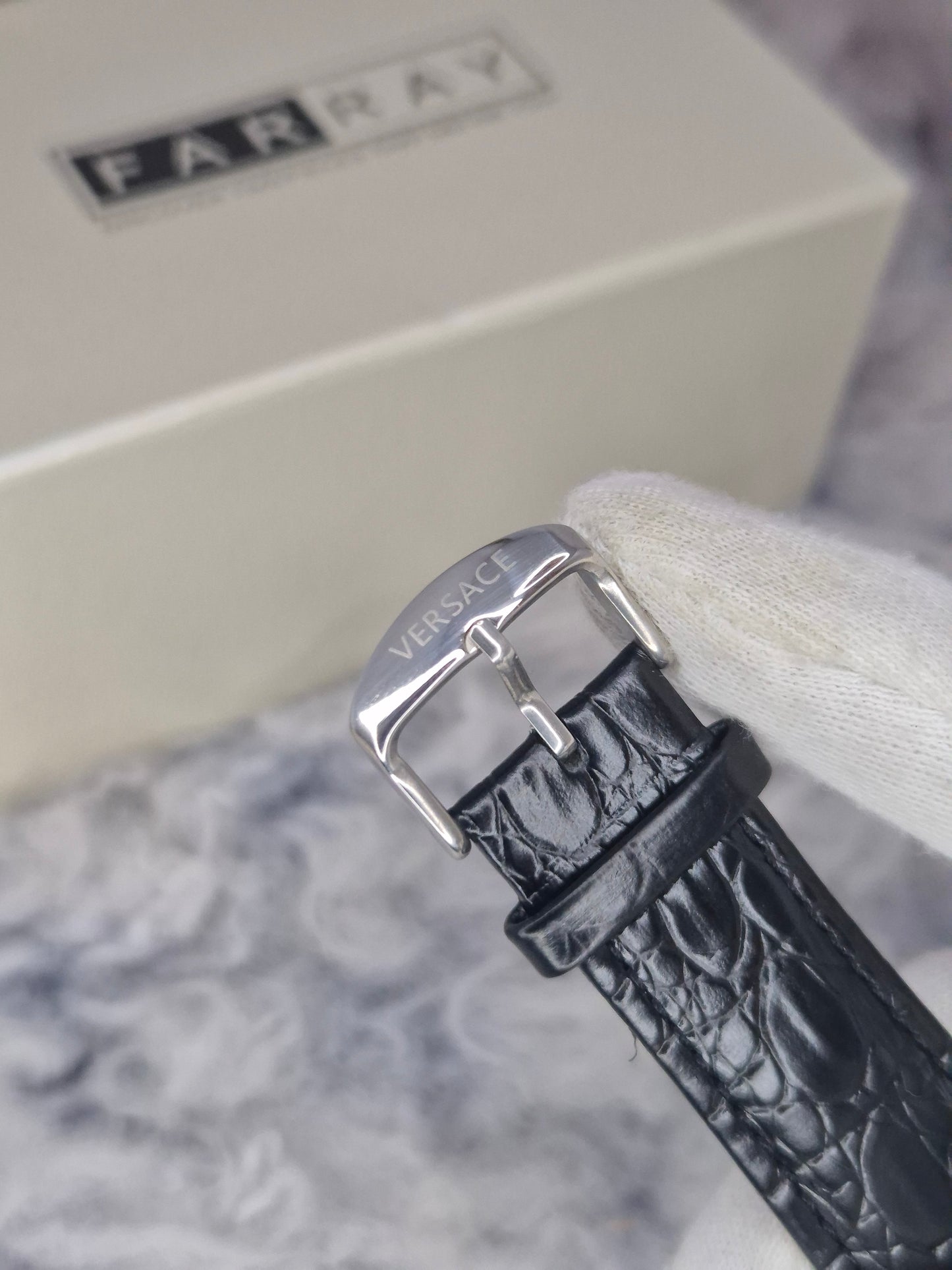 VERSACE - Royale Leather Watch