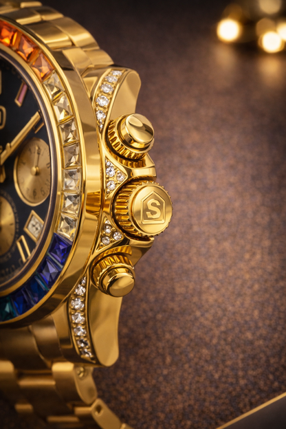 SENDAS - Chronograph Date Chain Watch