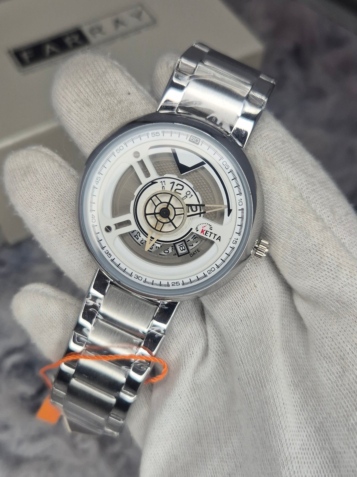 Ketta Wheel Design Date Watch