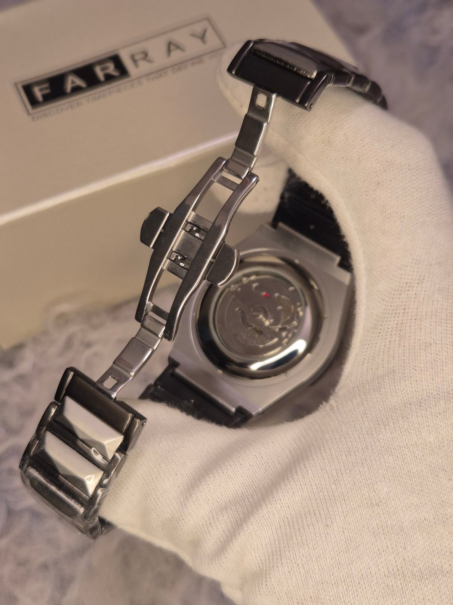 Hublot Diamond Cut Glass Back Watch