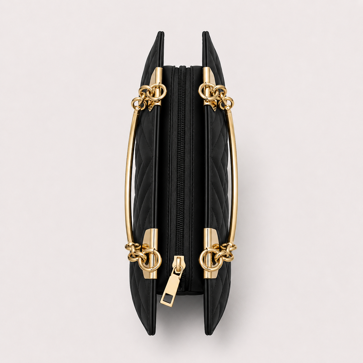 COACH - Grid Black Top Handle Bag