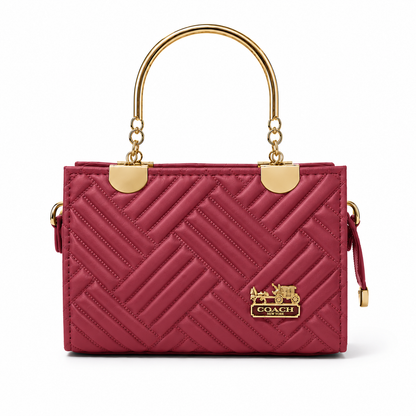 COACH - 2-in-1 Red Top Handle Bag