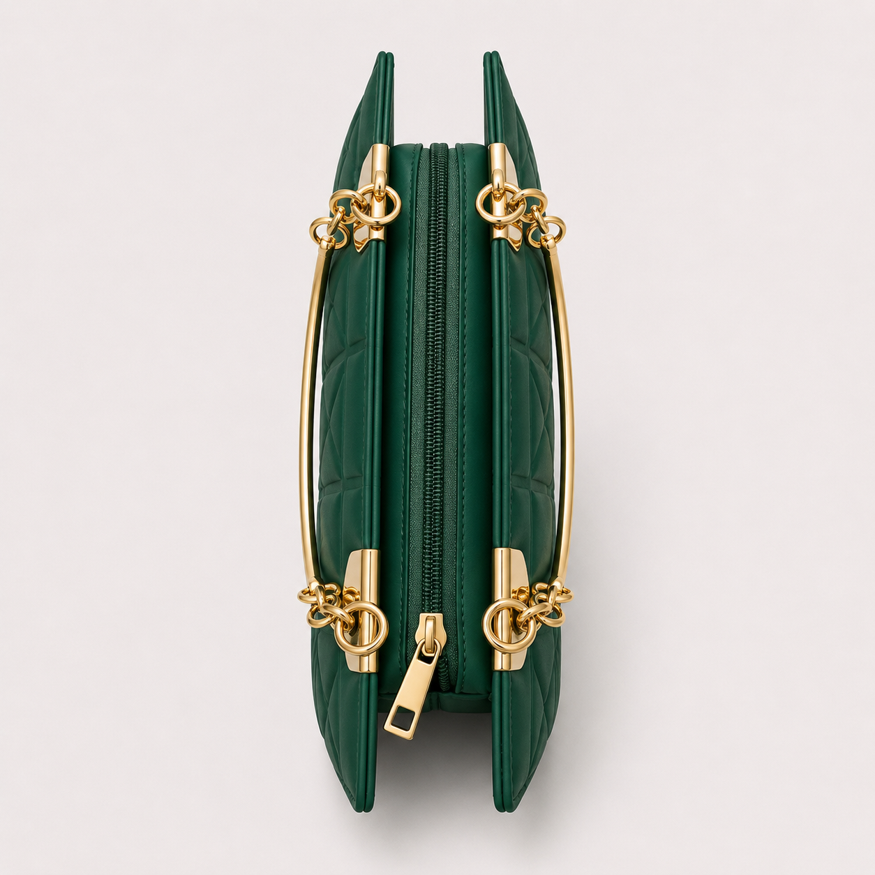 COACH - Grid Green Top Handle Bag