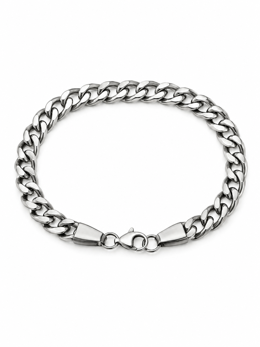 Crub Chain Silver Braclet