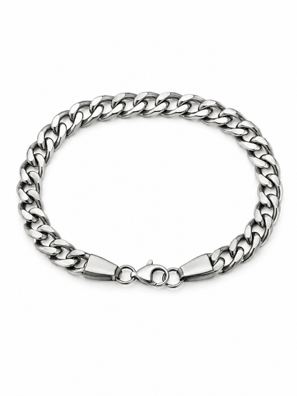 Crub Chain Silver Braclet