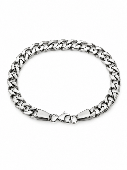 Crub Chain Silver Braclet