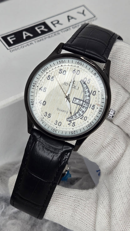 Rivoli Day-Date Strap Watch