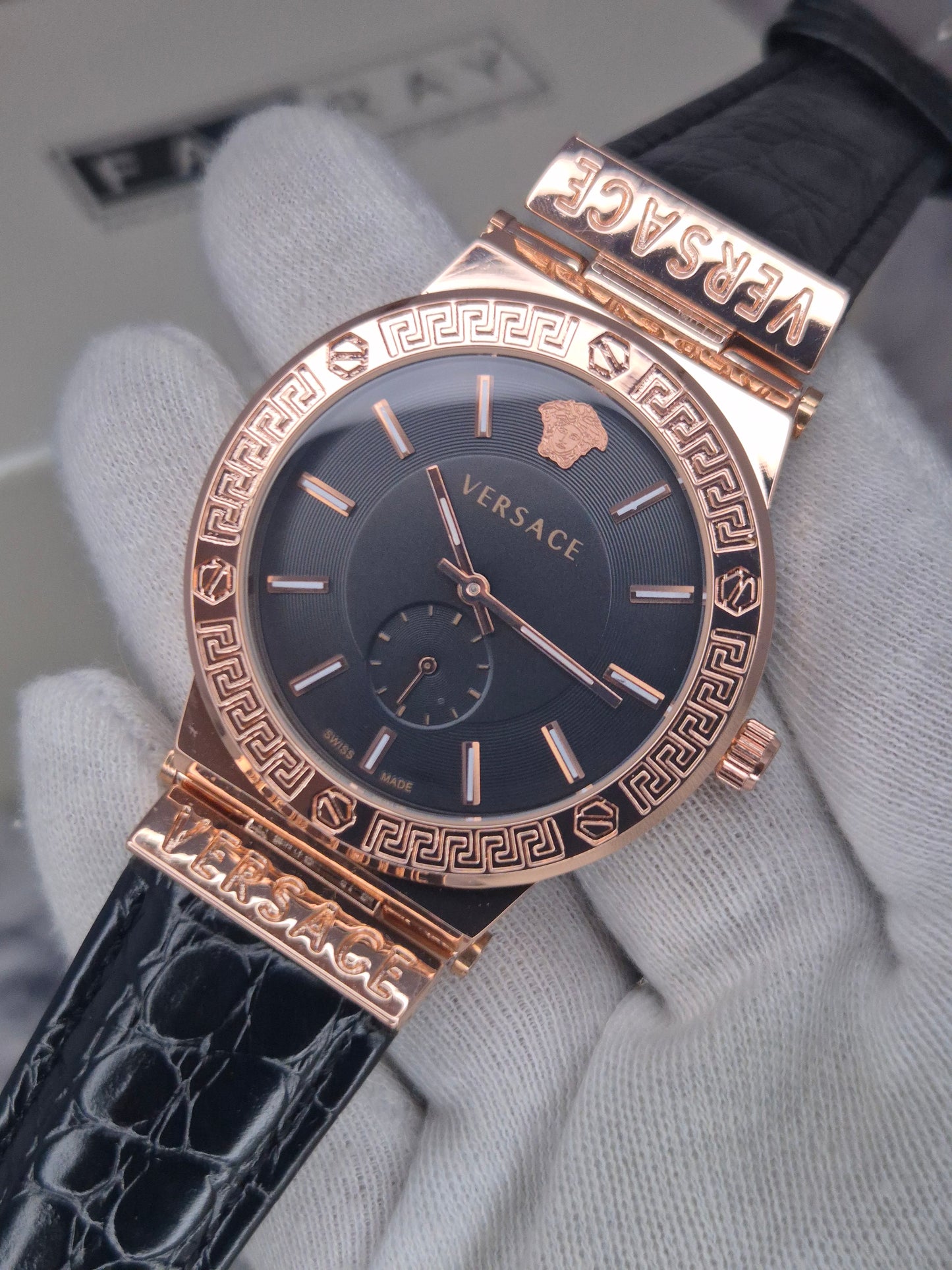VERSACE - Royale Leather Watch