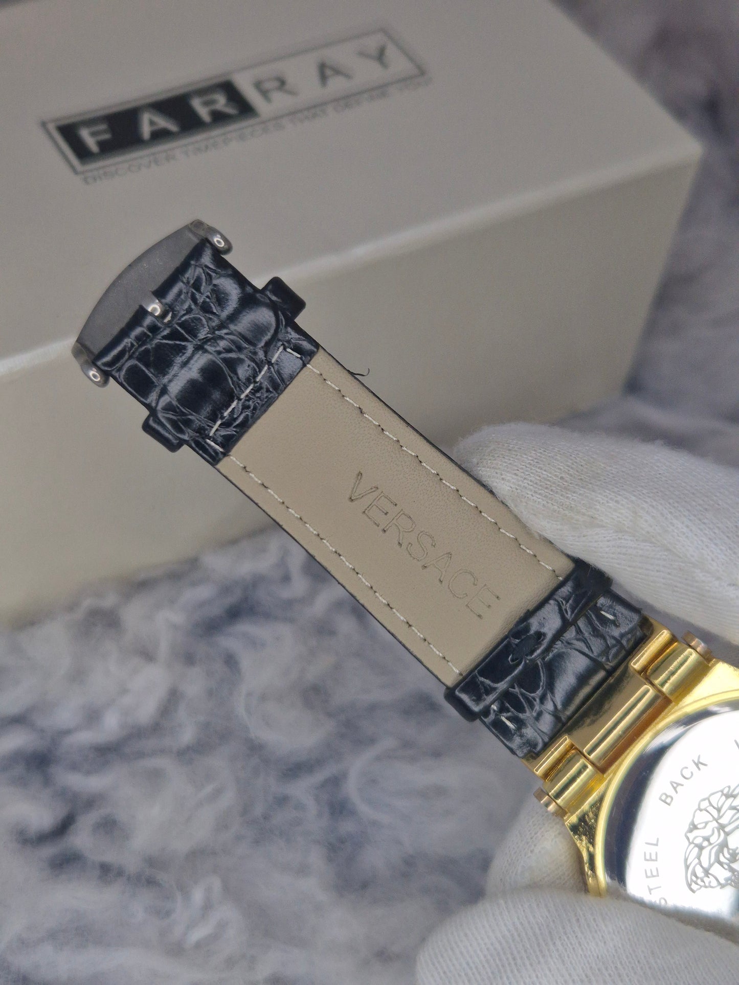 VERSACE - Royale Leather Watch