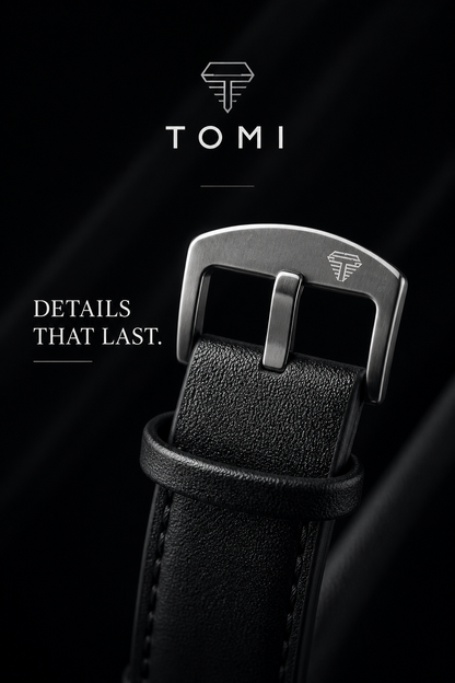 Tomi Leather Strap Watch