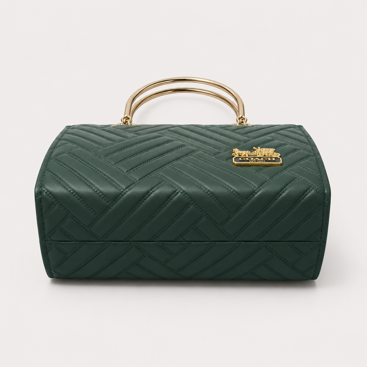 COACH - 2-in-1 Green Top Handle Bag