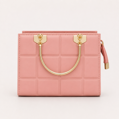 COACH - Grid Pink Top Handle Bag