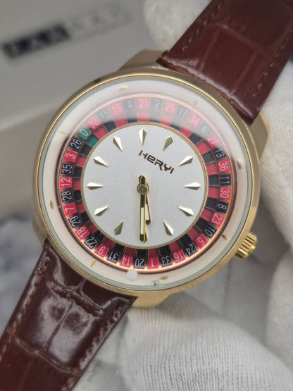HERYI - Moving Casino Leather Watch