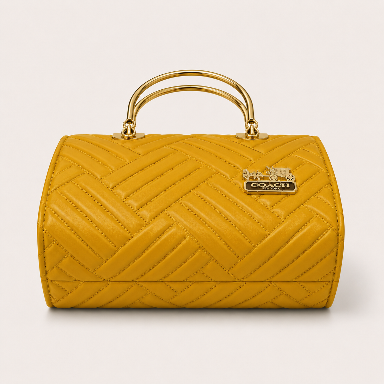 COACH - 2-in-1 Mustard Top Handle Bag