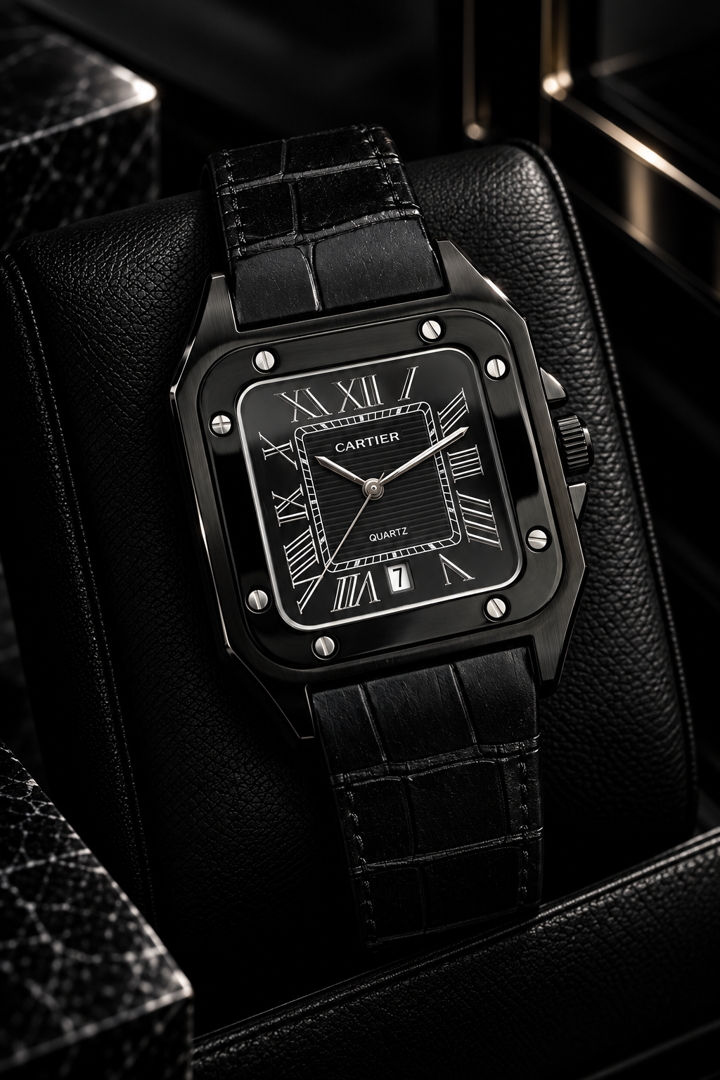 A+ CARTIER - SANTOS STRAP WATCH