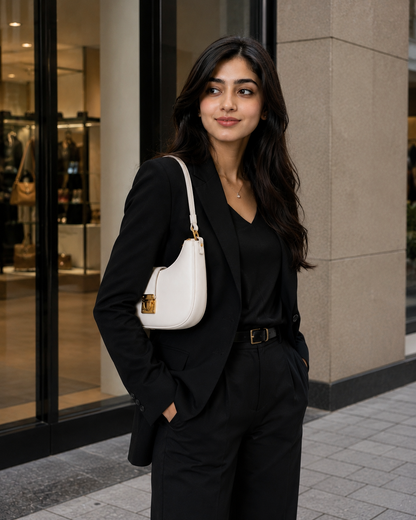 BAGUETTE - White Sholder Bag