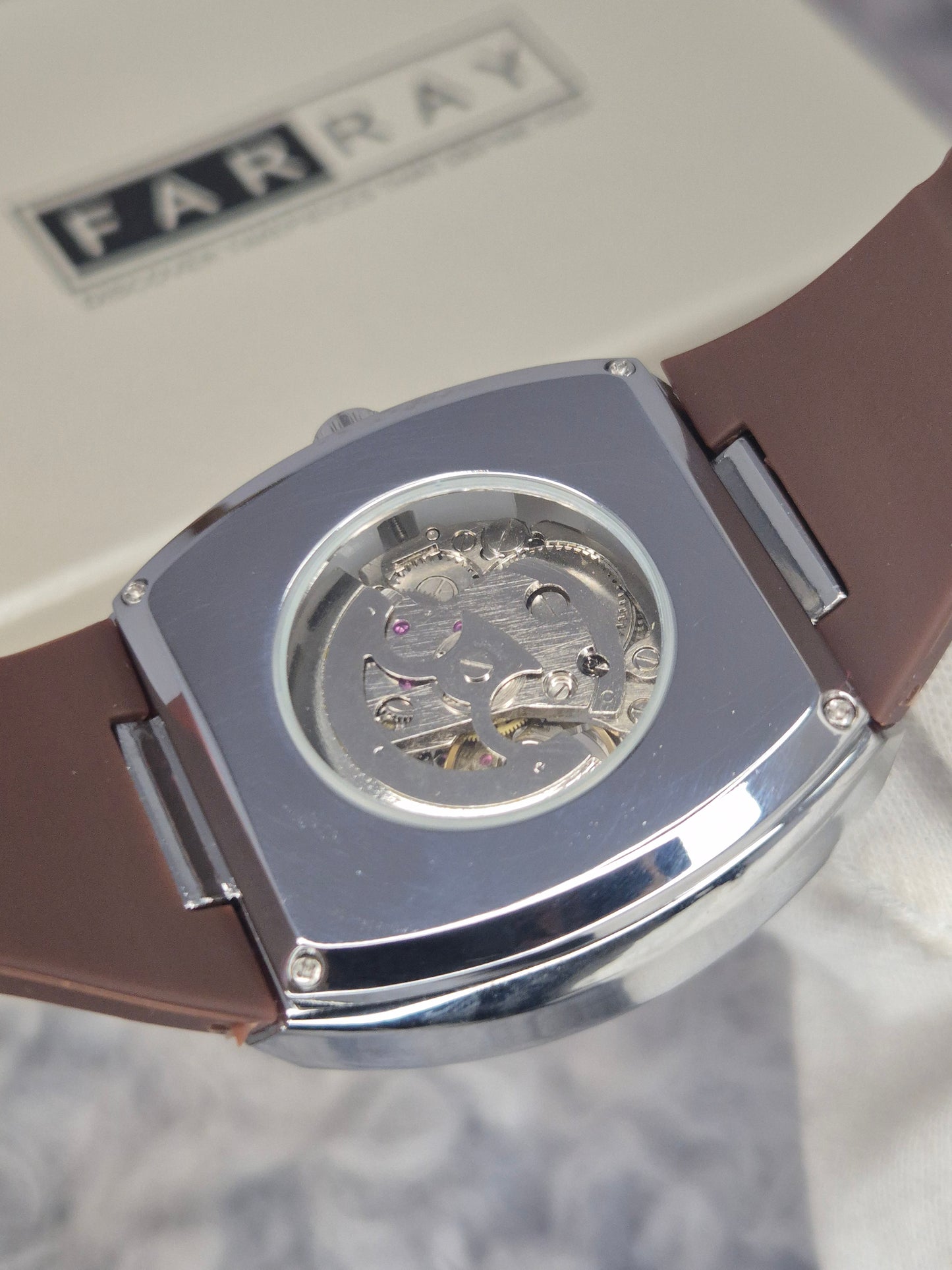 Casirui Automatic Skeleton Strap Watch
