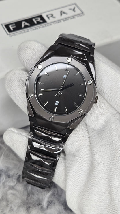 Hublot Diamond Cut Date Watch