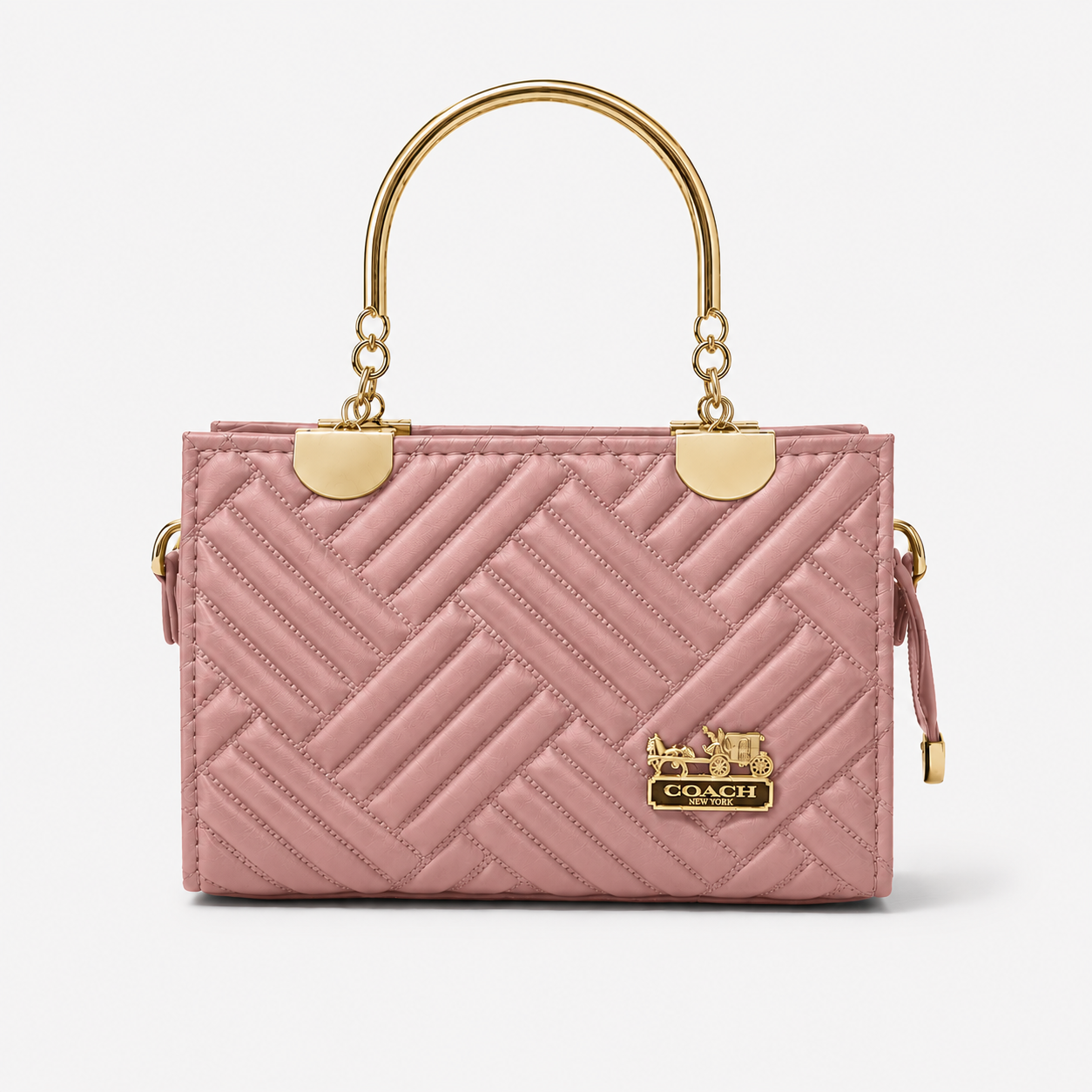 COACH - 2-in-1 Dusty Pink Top Handle Bag