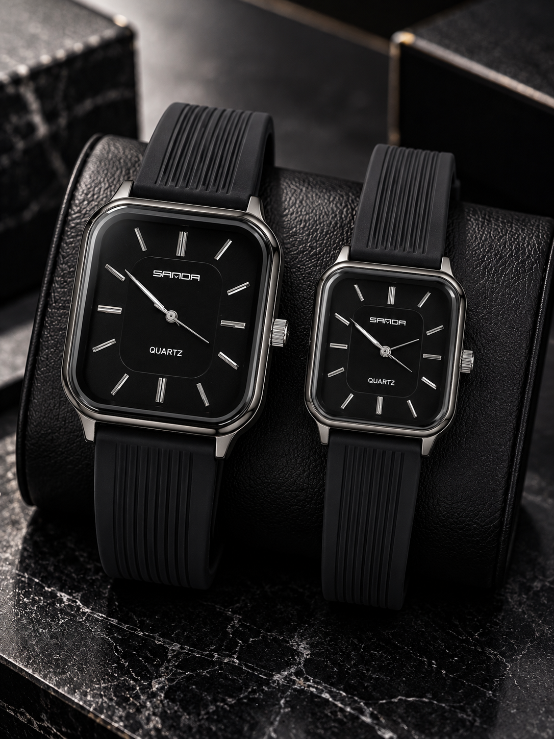 SANDA - Silicon Strap Couple Watch