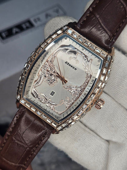 Dragon Design Strap Watch