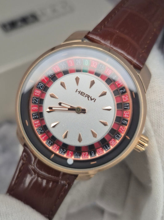 HERYI - Moving Casino Leather Watch